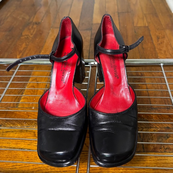 Charles David Leather Mary Jane High Heel Pumps - Picture 1 of 1